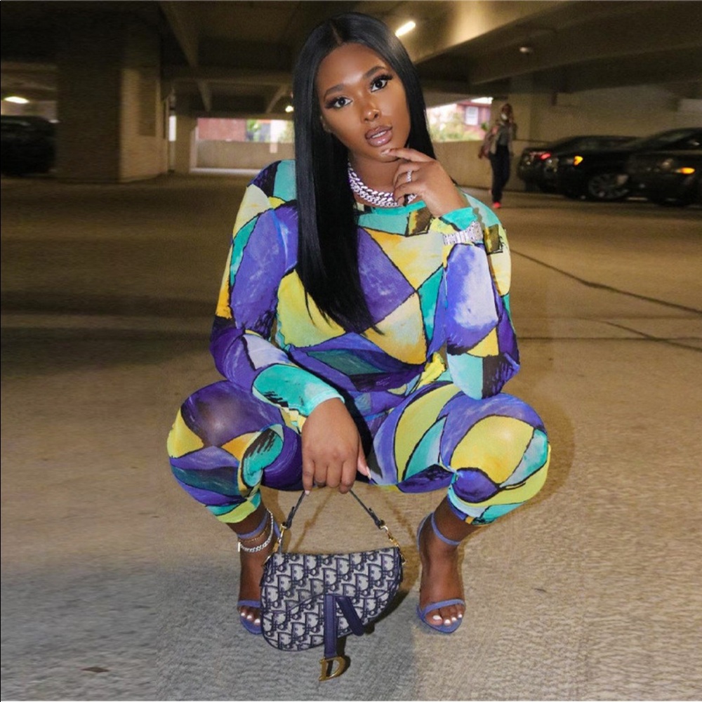 2 piece geometric set